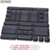Set of 28 Interlocking Desk Drawer Organizer Tray Dividers for Kitchen, Bathroom, Makeup, Office Storage Bins