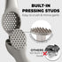 Set Zulay Kitchen Large Premium Garlic Press Rust Proof & Dishwasher Safe, Bigger Bowl Garlic Mincer Tool with Silicone