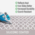 Dalykate 15x54 Ironing Board Cover and Pad with Elastic Edge, Scorch and Stain Resistant Thick Padding, 4 Fasteners