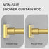 Gold Shower Curtain Rod 31-68 Inches Non-Slip Shower Rod Tension Mounted No Drill Shower Curtain Rods Spring Tension Rod Adjustable Tension Curtain Rod for Windows Bathroom by UIOSANRT