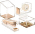 OfficeGoods Acrylic Desk Organizer – Elegant Odds & Ends Box with Gold Base for Home, Office, Kitchen, Bathroom - Small