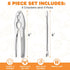 Set 4 Crab Crackers and Tools, of Stainless Steel Lobster Picks, Crab Leg Cracker, Seafood Tool Kit with Gift Box