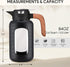 84 oz/2.5 Liter Glass Pitcher with Lid and Handle, Glass Carafe/Jug for Hot/Cold Water, Large Iced Tea Pitcher