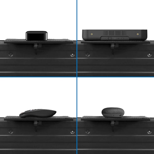 12 13.2 lb Mount-It! Above TV Shelf for Wall Mounted TV Adjustable No-Drill TV Top Shelf for Cable Box & Streaming