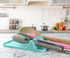 Silicone Spoon Rest for Multiple Utensils, Heat Resistant with Drip Pad, BPA-free Spoon Rest for Kitchen Counter