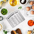 Kitchen Baking Measurement Conversion Chart Magnet, Must Have for Any Chef, Cooking Chart Equivalents