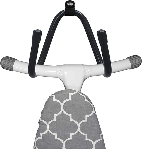 Pmsanzay Ironing Board Hanger, Wall Mount Ironing Board Holder Organizer Rack, Adjustable for Laundry Rooms - Holds 50LB