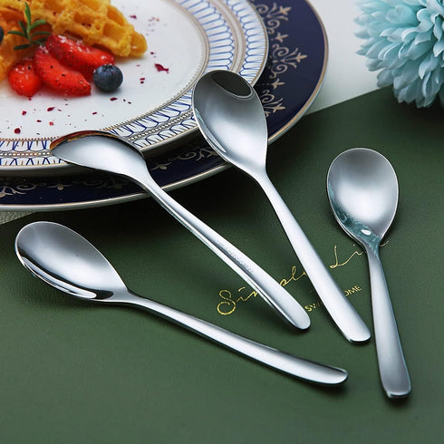 Demitasse Espresso Spoons, 5.5'' Mini Coffee Spoons, Set of 6 Stainless Steel Tea Spoons for Dessert