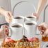Set, 16 oz Set 6, vancasso Porcelain Coffee Mugs Ceramic Coffee Cups for Americano Hot Tea Iced Coffee Cold Brew Cocoa