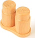 Salt and Pepper Shakers Set with Base Rack, Bamboo Wooden Shaker for Kitchen Counter or Table, Farmhouse Decorations