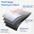 Blackout Curtains for Bedroom, 39" x 58" Portable Blinds with 20 Sets Hooks & Loops for 100% Blackout