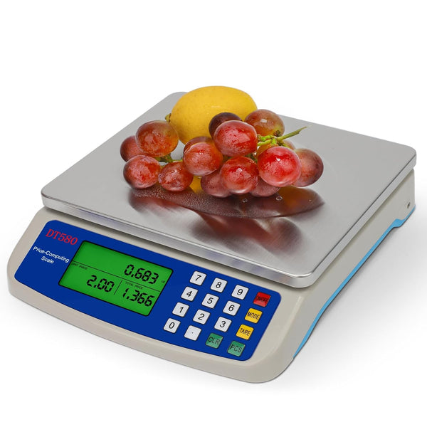 Large Digital Kitchen Scale 30KG, 66LB Commercial Food Scale for Baking, Stainless Steel with LCD Display