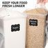 8.5L/287Oz (2 WHITE FEATHER SUPPLIES Extra Large Airtight Food Storage Containers PC) with Lids, Kitchen and Pantry