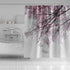 OERJU Cherry Blossoms Shower Curtain, Pink Flower Japanese National Flower, Waterproof Polyester Bathroom Decor Set