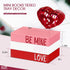 3 Blulu Valentine's Day Decorative Mini Wooden Books Pieces Wood Faux Books Entryway Decor Wooden Stacked Books Rustic