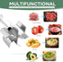 UDFLK 6-Curve Blades Stainless Steel Meat Chopper & Masher - Heavy Duty Ground Beef Chopper with Ergonomic Wood Handle