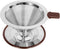 Pour Over Coffee Dripper - Reusable Stainless Steel Drip Cone Coffee Filter with Cup Stand, 1-2 Cup