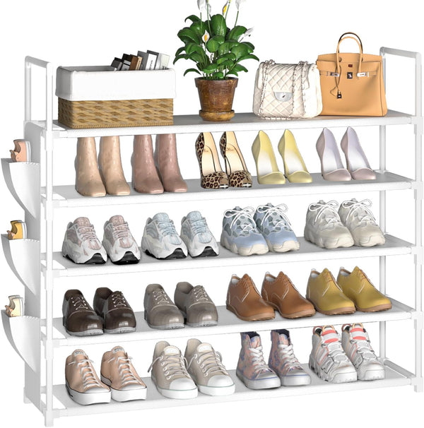 OYREL 5 Tier Shoe Organizer, 33.3in Wide x 11.2in Deep x 35.6in
