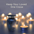 Small Blue Keepsake Cremation Urn for Human Ashes - Miniature Memorial Urns for Men or Women