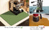 Coffee Mat for Countertops, Absorbent Rubber Bar Accessories for Kitchen, Fits Under Coffee Maker, 12"x19" Green