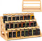 MNADSFKJ Spice Rack, Spice Organizer -3 Tier Bamboo Spice Racks, Solution for Spice