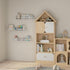 Heimlove 32 inch Set 3 Nursery Floating Shelves, Solid Wood Nursery Book Shelves for Wall, Bookshelf for Kids, Wall