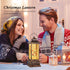 8 6-Hour Christmas Snow Globe Lantern Crystal Glitter Lantern Features Songs and Timer Function Ideal for Holiday