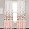 Lush Decor Flutter Butterfly Curtains | Ruffle Print Design Window Panel Set