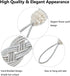 Blulu 6 Pieces Braided Curtain Tiebacks with 6 Metal Hooks for Window Curtain Accessories (Silver)