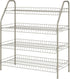 ClosetMaid 4-Tier Wire Shoe Rack Organizer, Nickel Finish, Easy to Assemble, Holds