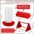 12 Patelai Pcs Chick Feeder and Waterer Kit Feeding Supplies with Mini Perch Chicken Starter Kit for Coop and Brooder
