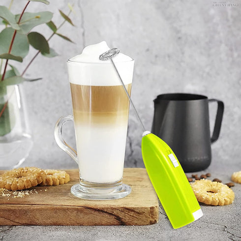 Daily-buy 4pcs Electric Mini Kitchen Stirrer - Battery Operated Milk Frother & 2 PCS Brushes Gift