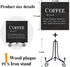 Charming Wooden Coffee Table Sign - Perfect Gift for Coffee Enthusiasts