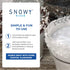 Rimmer Rimming 16oz Snowy River Clear, Cocktail & Margarita Sugar - Vibrant Color Glass Sugar with Medium Crystal