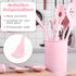 LOVEINUSA 10PCS Silicone Cooking Utensils Set, Heat Resistant Gadgets Tools for Nonstick Cookware, Dishwasher Safe Pink
