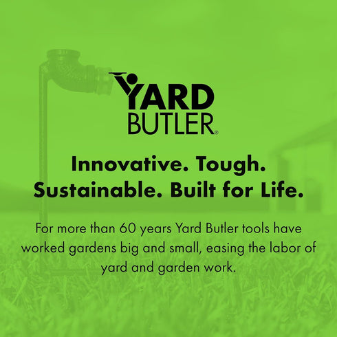 Yard Butler Step Spike Sprinkler Stand - Durable Gardening Supplies for Lawn Care with Dual Spikes