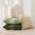 Pack 4 16x16 Inch, Kevin Textile Spring Throw Pillow Covers of Super Soft Boho Corduroy Decor Pillow Cases Mix