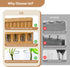 4 Lightalent Rechargeable Plant Propagation Station with Stepless LED Light, Wooden Stand & Propagation Test Tubes