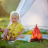 Boao 6 Set Fake Fire Camping Decoration, 3D Cardboard Campfire Centerpiece, Artificial Flames for Bachelorette Party