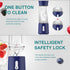 Vortex A7-BLUE Portable Blender, BPA Free, Rechargeable with Six Stainless Steel Blades, 500ml for Smoothies and Juice