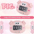 Weewooday 2 Pieces Cute Cartoon Animal Digital Kitchen Timers with Magnetic Backs for Teachers Cooking