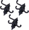 MY MIRONEY Cast Iron Swivel Wall Hook - 3-in-1 Vintage Coat Hook, Heavy Duty Triple Swivel Hook Pack of 3