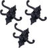 MY MIRONEY Cast Iron Swivel Wall Hook - 3-in-1 Vintage Coat Hook, Heavy Duty Triple Swivel Hook Pack of 3