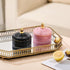Glass Jewelry Jar, Diamond Faceted Candy Storage Bowl with Lid, Decorative Apothecary Canisters for Kitchen