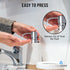 2 Pack Bathroom Countertop Soap Dispensers in Brushed Nickel