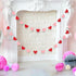 Whaline 4 Pack Heart Garland Banners, Valentine's Day String for Wedding, Party, Home Decorations