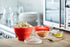 Lékué Mini Microwave Popcorn Maker, Set of 2, Red