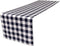 LA Linen Navy/White Checkered Gingham Poly Table Runner, 14 by 108-Inch