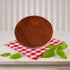 Solid Wood Serving Tray - Round Non-Slip Tea Coffee Snack Plate with Raised Edges for Home Kitchen Restaurant (9.5inch,