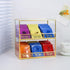 Counter, 2-Tier 2-Tier, REDHUGO Glass Tea Bag Organizer for Teabag Organizer Storage Holder for Tea Bags, Glass Caddy